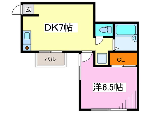 飛鳥ハイツの物件間取画像